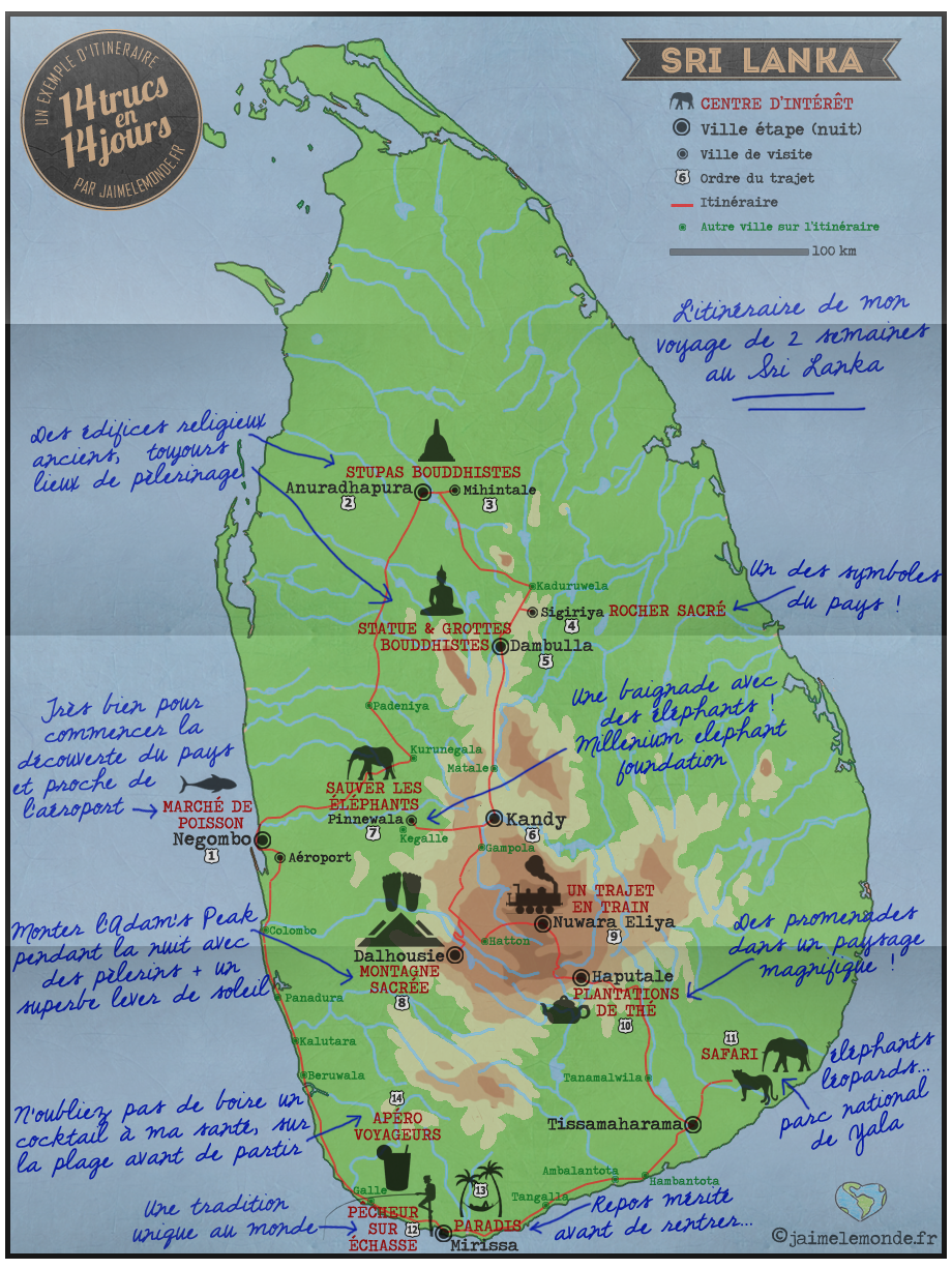 Itinéraire Sri Lanka