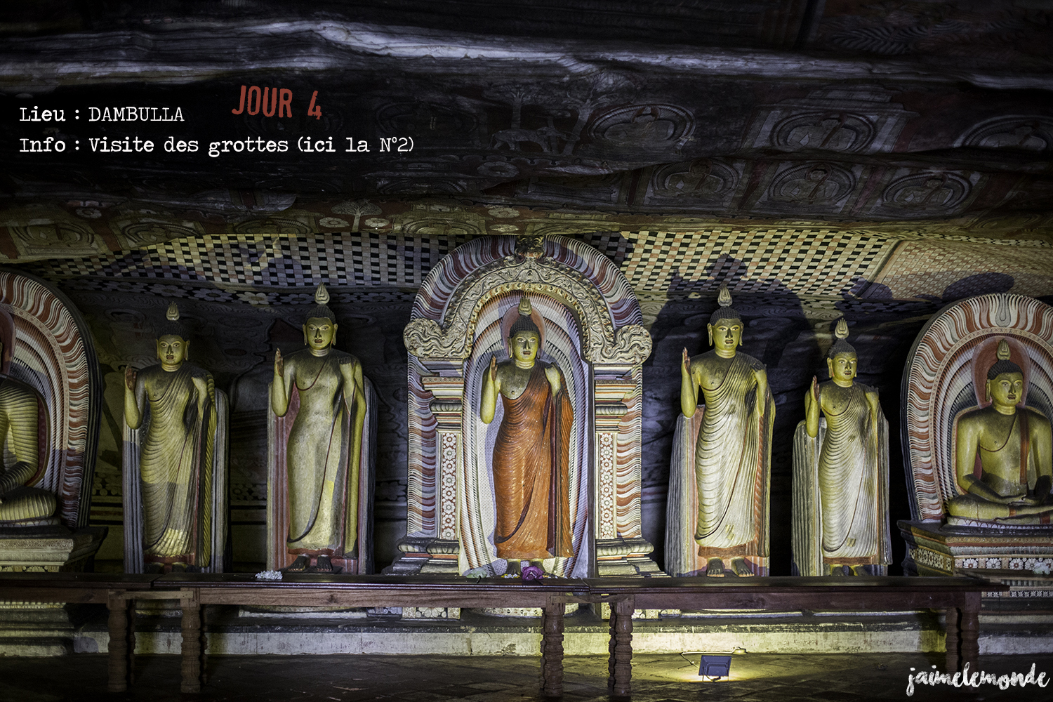 Voyage Sri Lanka - Itinéraire Jour 4 - 3 Dambulla - Visite des grottes - ©jaimelemonde