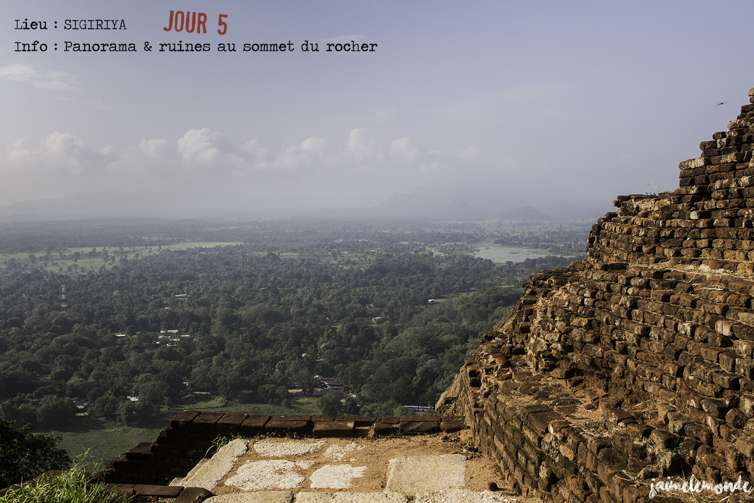 Voyage Sri Lanka - Itinéraire Jour 5 - 6 Sigriya - Visite des ruines - ©jaimelemonde