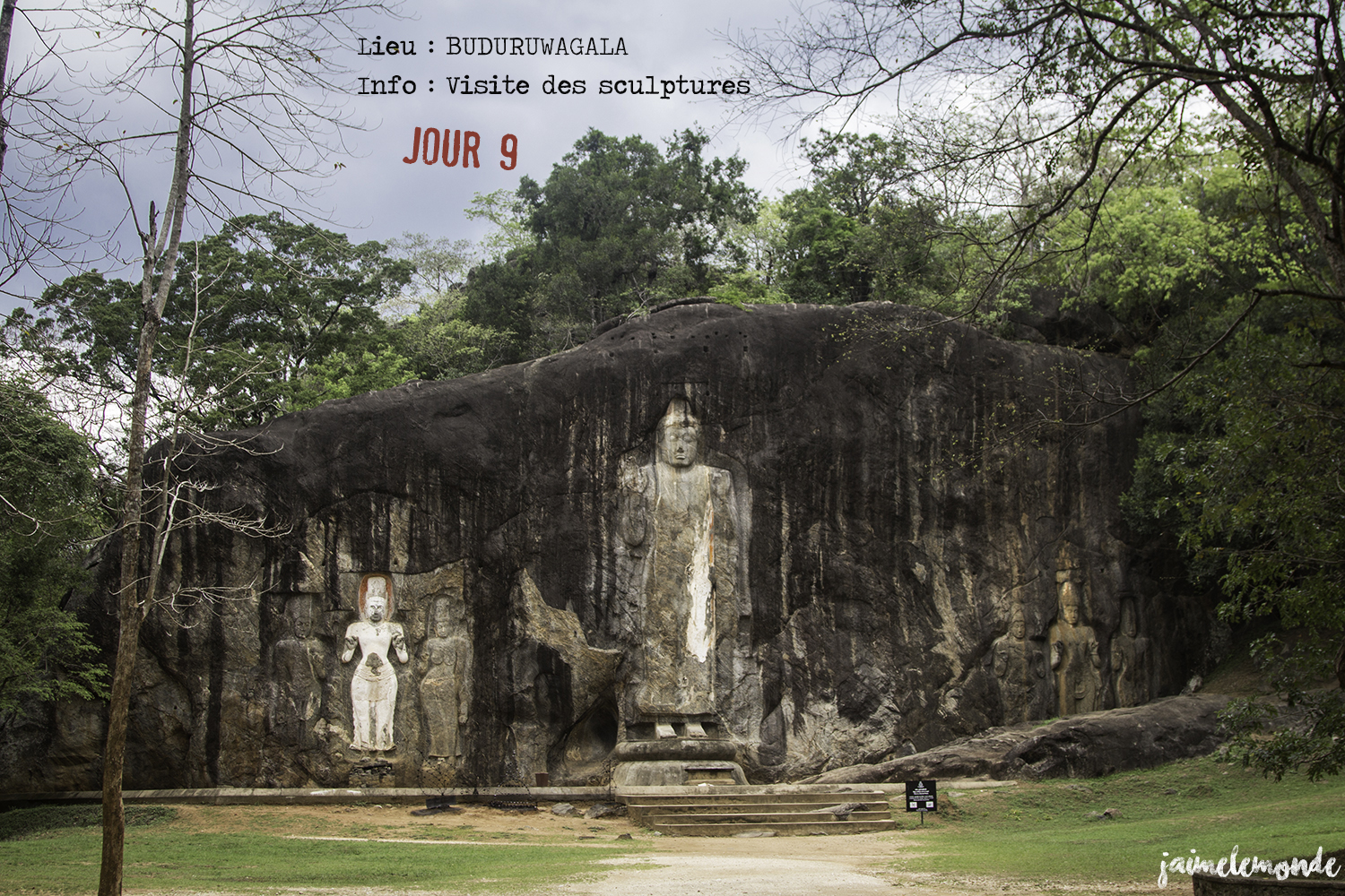 Voyage Sri Lanka - Itinéraire Jour 9 - 1 Buduruwagala - Visite des scultptures - ©jaimelemonde