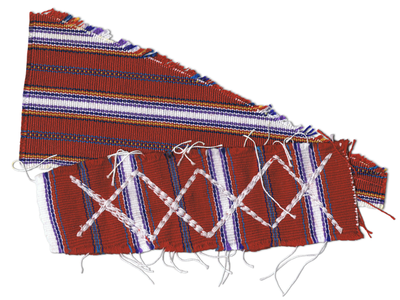 Tissu traditionnel de Todos Santos Cuchumatán au Guatemala - ©jaimelemonde.fr