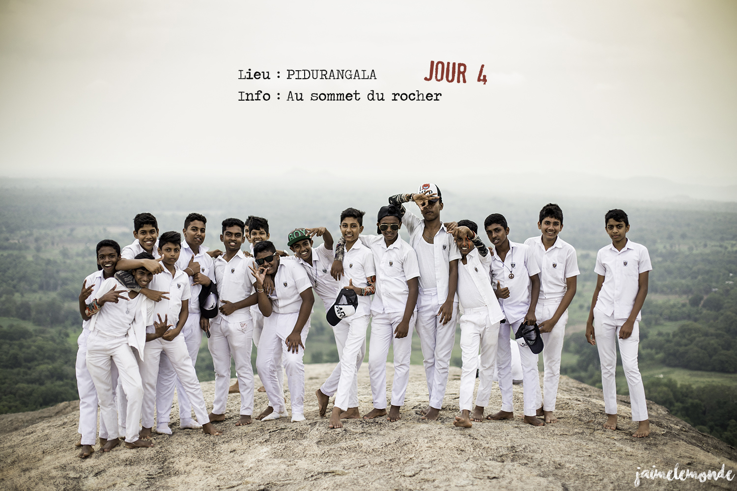 Voyage Sri Lanka - Itinéraire Jour 4 - 5 Pidurangala - Au sommet du rocher - ©jaimelemonde